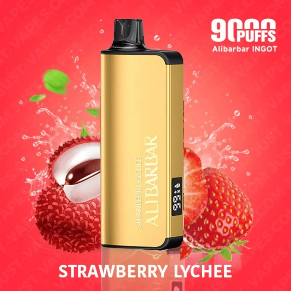 ALIBARBAR INGOT 9000 PUFF – STRAWBERRY LYCHEE