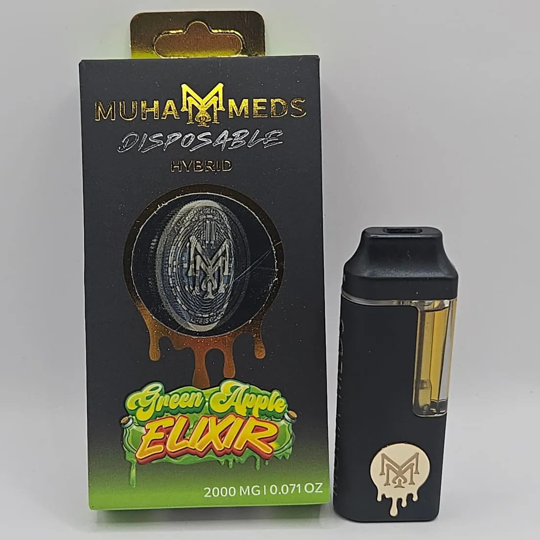 GREEN APPLE ELIXIR Muha Meds Disposable