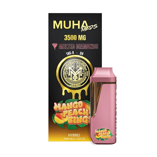 MUHA MEDS MANGO PEACH RINGS 3500 MG DISPOSABLE| HYBRID