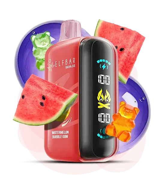 ELF BAR Raya D3 Watermelon Bubble Gum