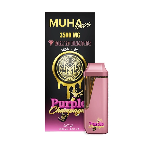 MUHA MEDS PURPLE CHAMPAGNE 3500 MG DISPOSABLE| SATIVA