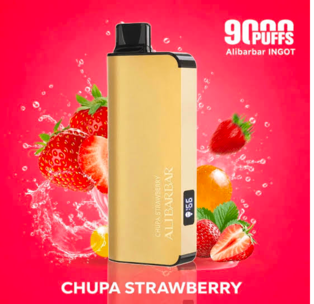 ALIBARBAR INGOT 9000 PUFFS – Chuppa Chupps Strawberry