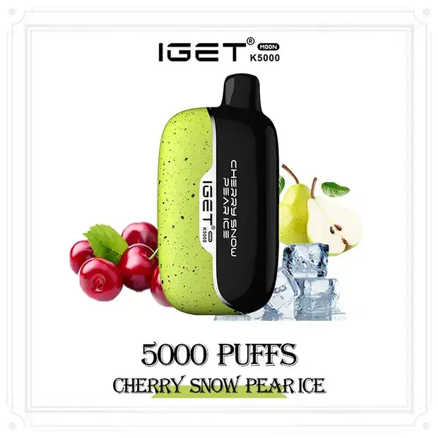 IGET Moon K5000 Puffs – Cherry Snow Pear Ice