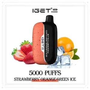 IGET Moon K5000 Puffs – Strawberry Orange Green Ice